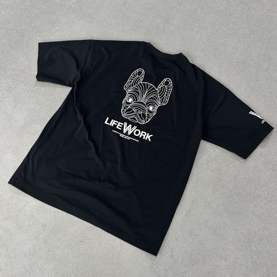 라이프워크 불독 반팔 티셔츠 블랙 L 상품이미지4