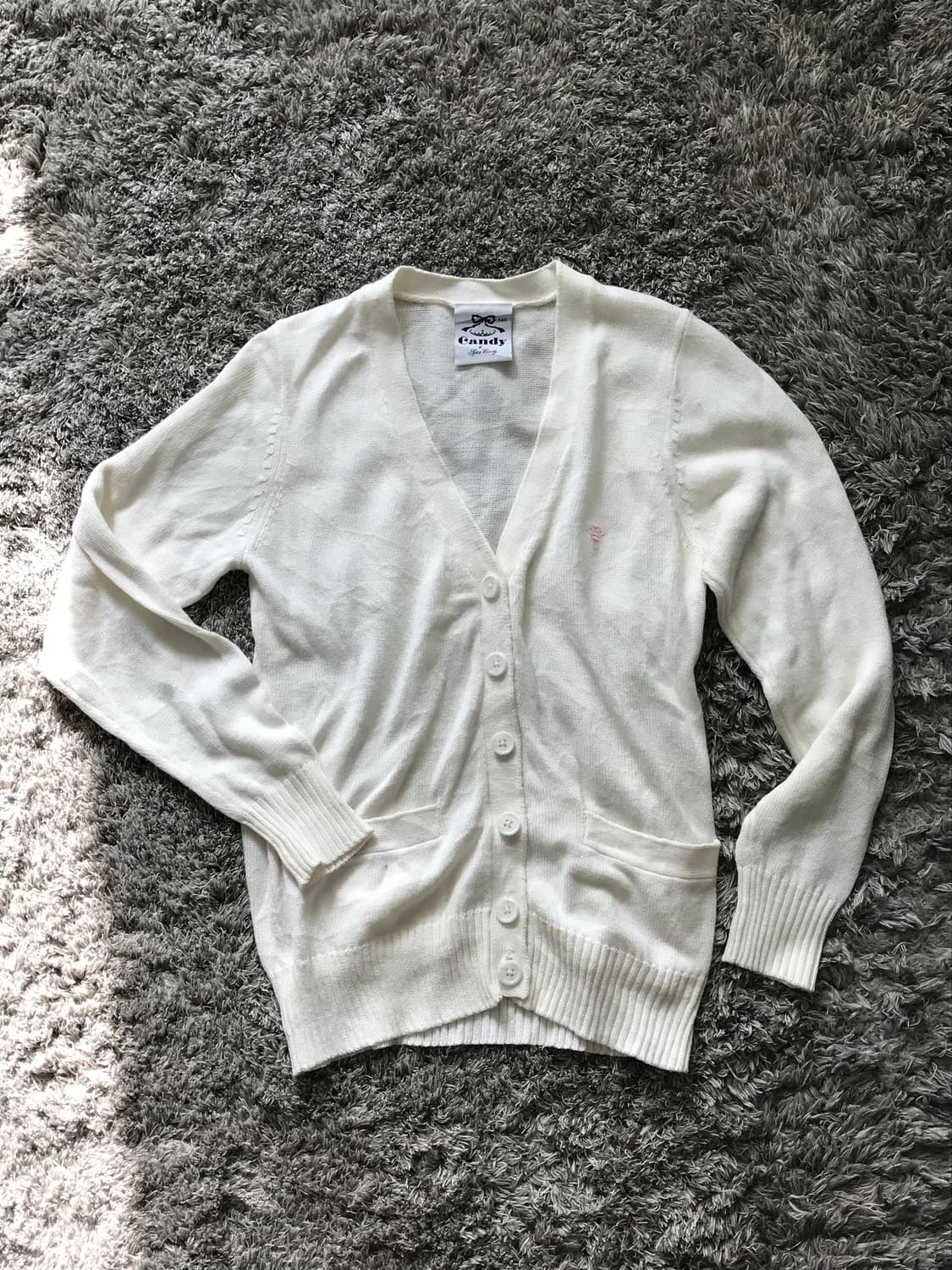 빈티지 아이보리 가디건 상품이미지1