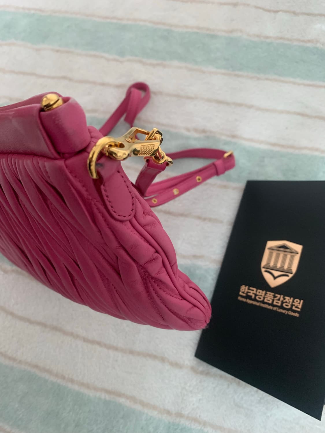 미우미우 핑크 가방 정품  상품이미지7