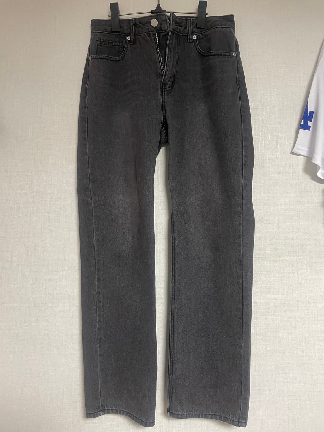 토피 와이드 데님 딥 그레이 S  상품이미지2