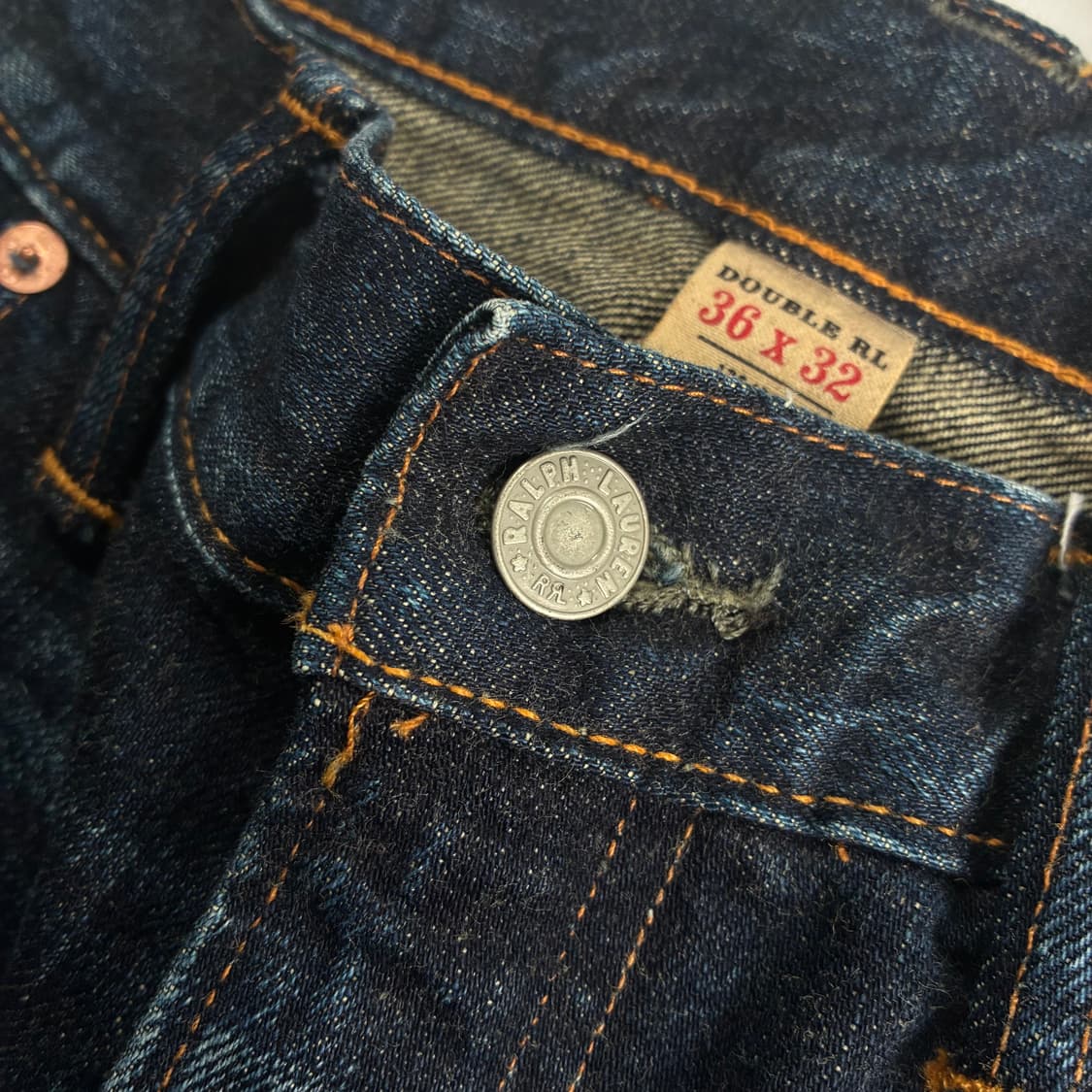 RRL  더블알엘 하이슬림 셀비지 데님 팬츠 상품이미지5