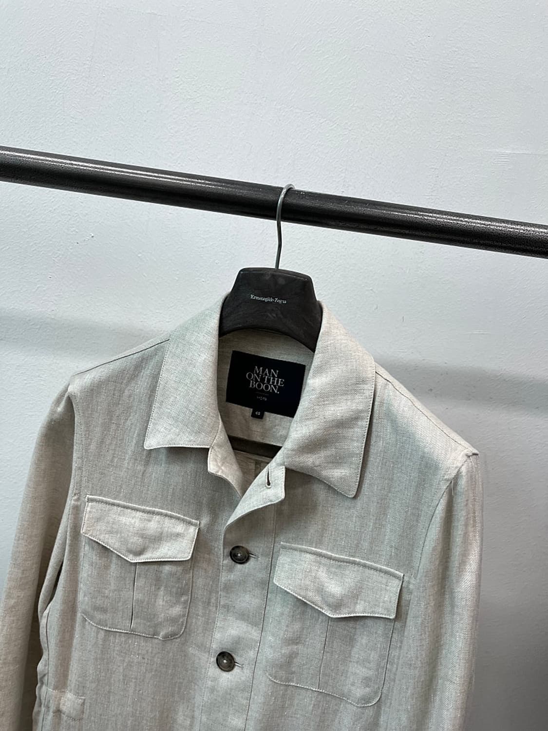 95-100) 맨온더분 린넨 사파리자켓  상품이미지3