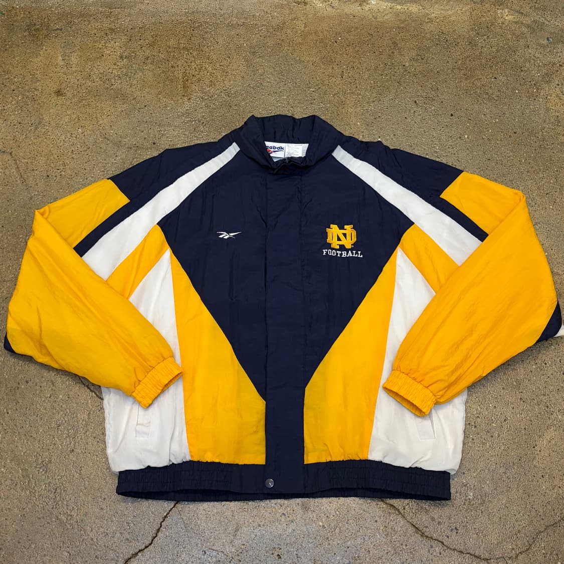 레어 90s 미국 빈티지 리복 노틀담 바람막이 상품이미지1