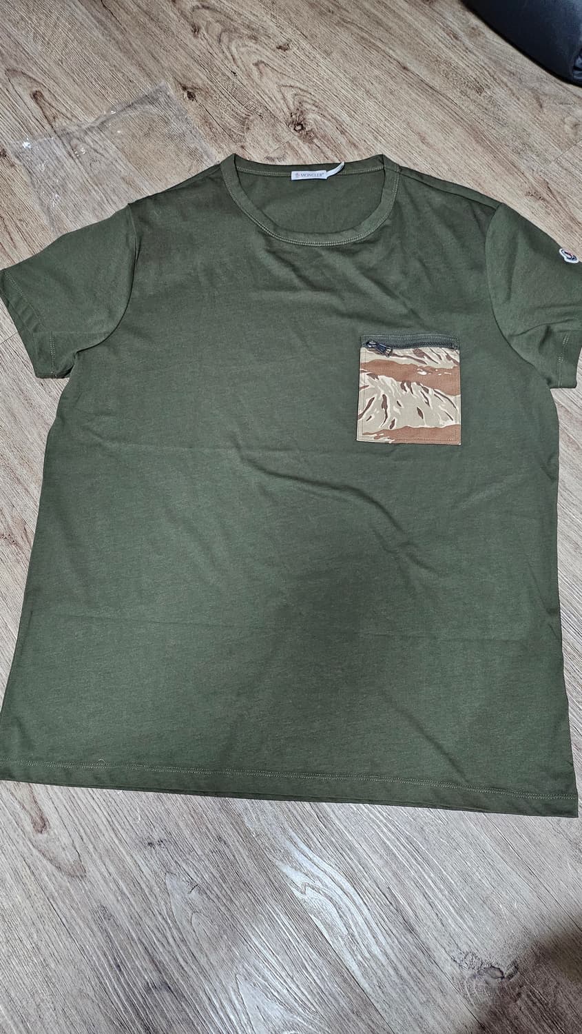 [S] 몽클레어 카모 포켓 반팔 티셔츠 2XL 상품이미지1