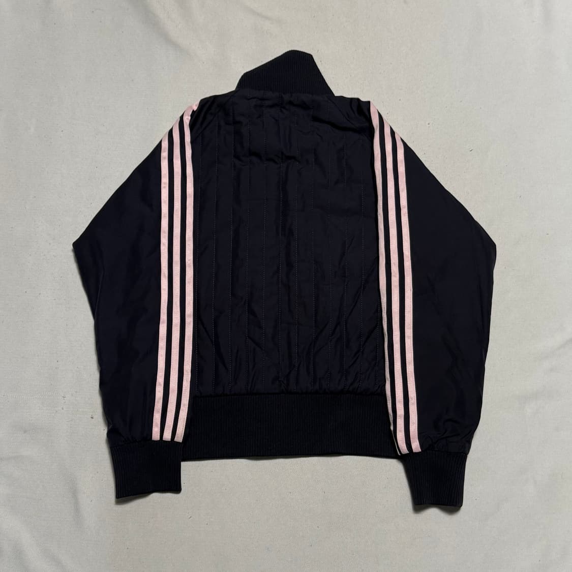 85 아디다스 핑크 삼선 네이비 패딩 트랙탑 상품이미지3