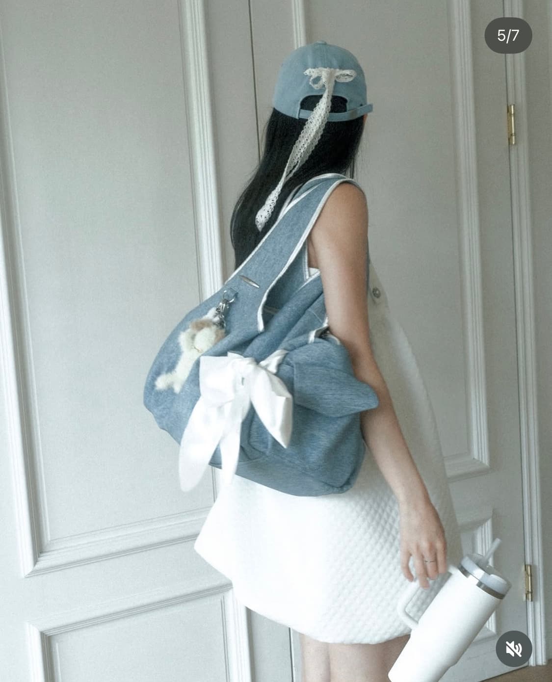 시월107 siweol 데님레더 보우백 숄더백 상품이미지5