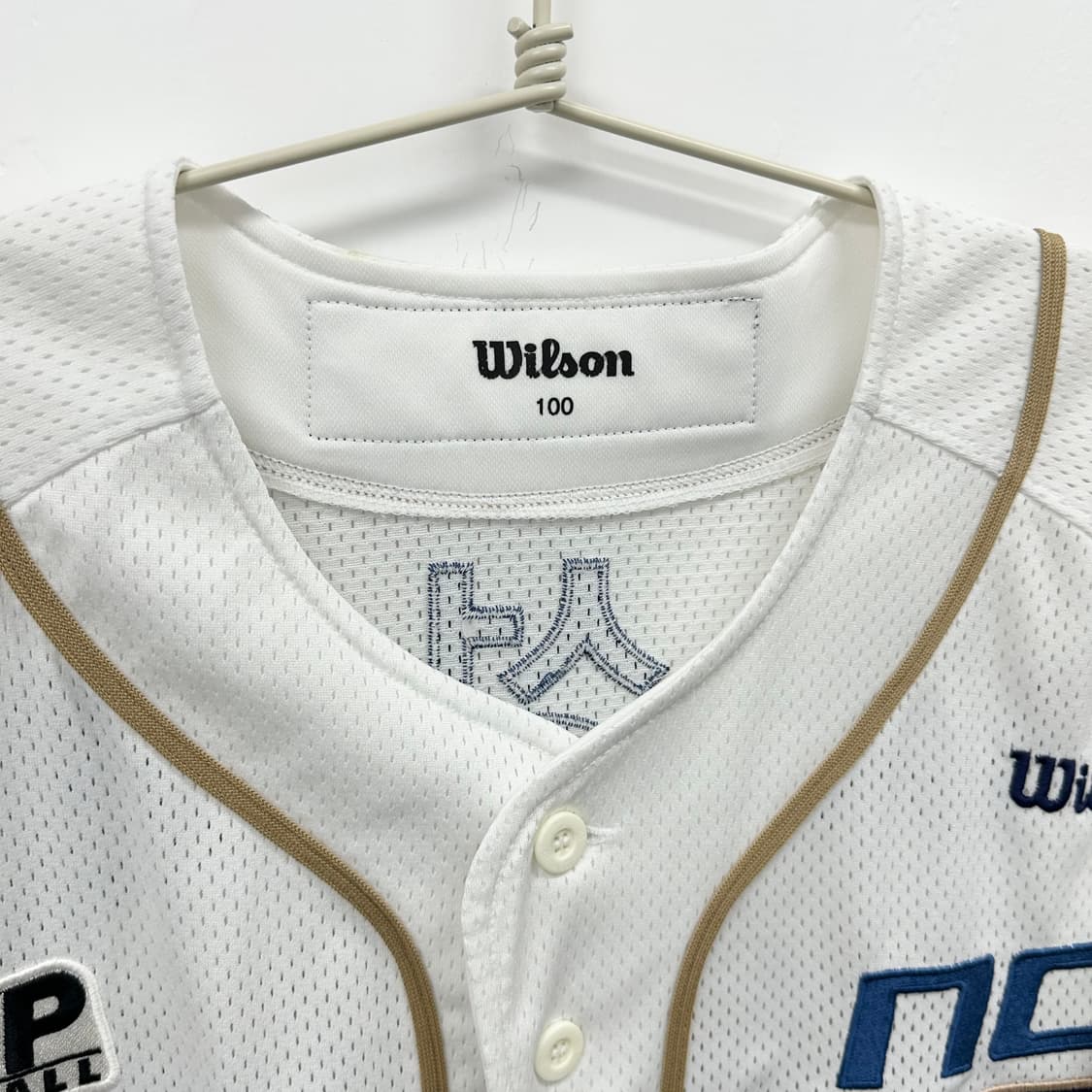 윌슨 NC다이노스 홈 어센틱 나성범 마킹 유니폼 100 상품이미지5
