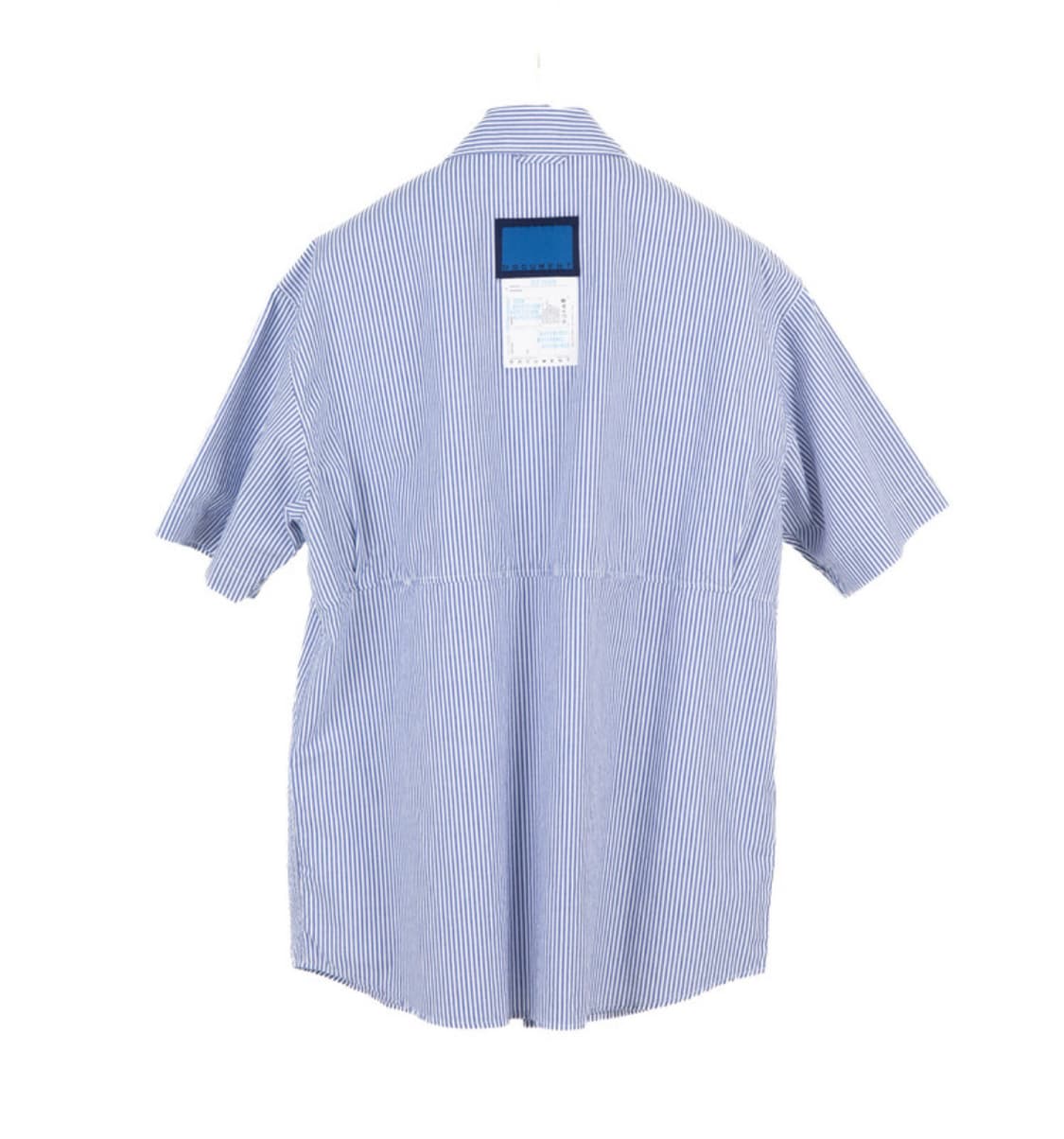 도큐먼트  STRIPED HALF SHIRT Blue 상품이미지1