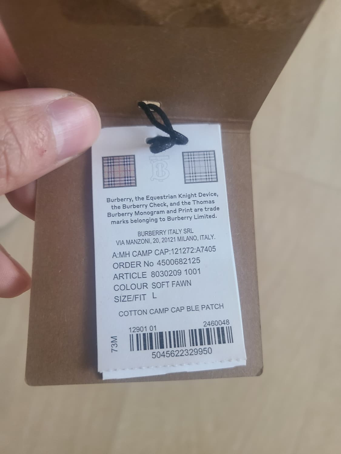 버버리 모자 상품이미지4