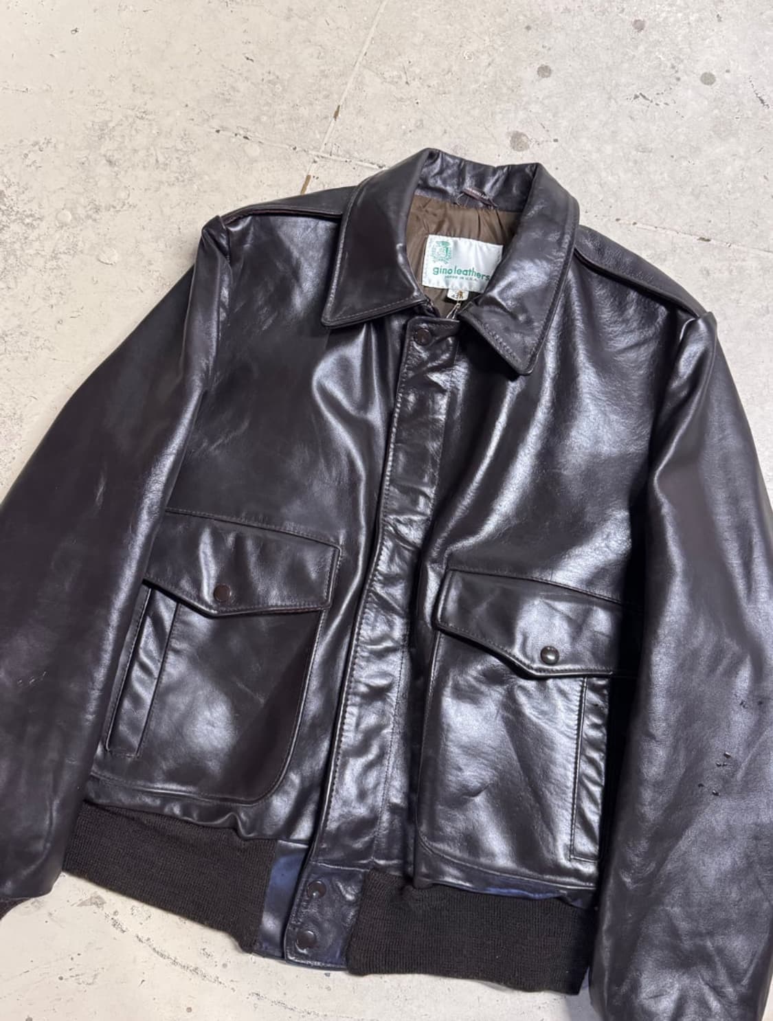 가죽자켓 브라운 상품이미지2