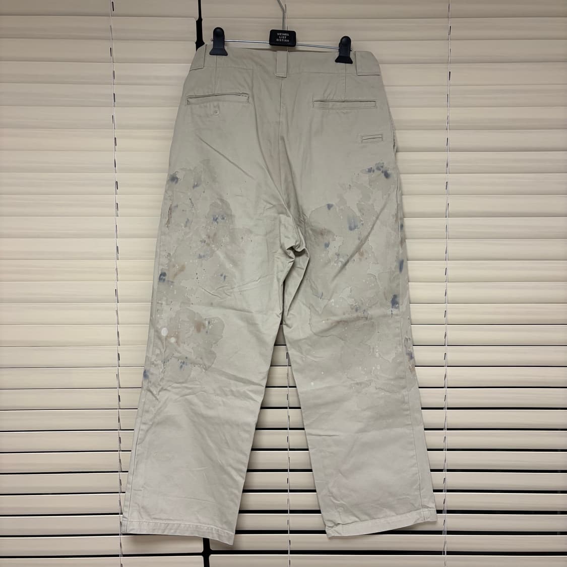 바우와우 25SS 스테인드 페인트 워싱 치노 워크 팬츠 바지 L 상품이미지7