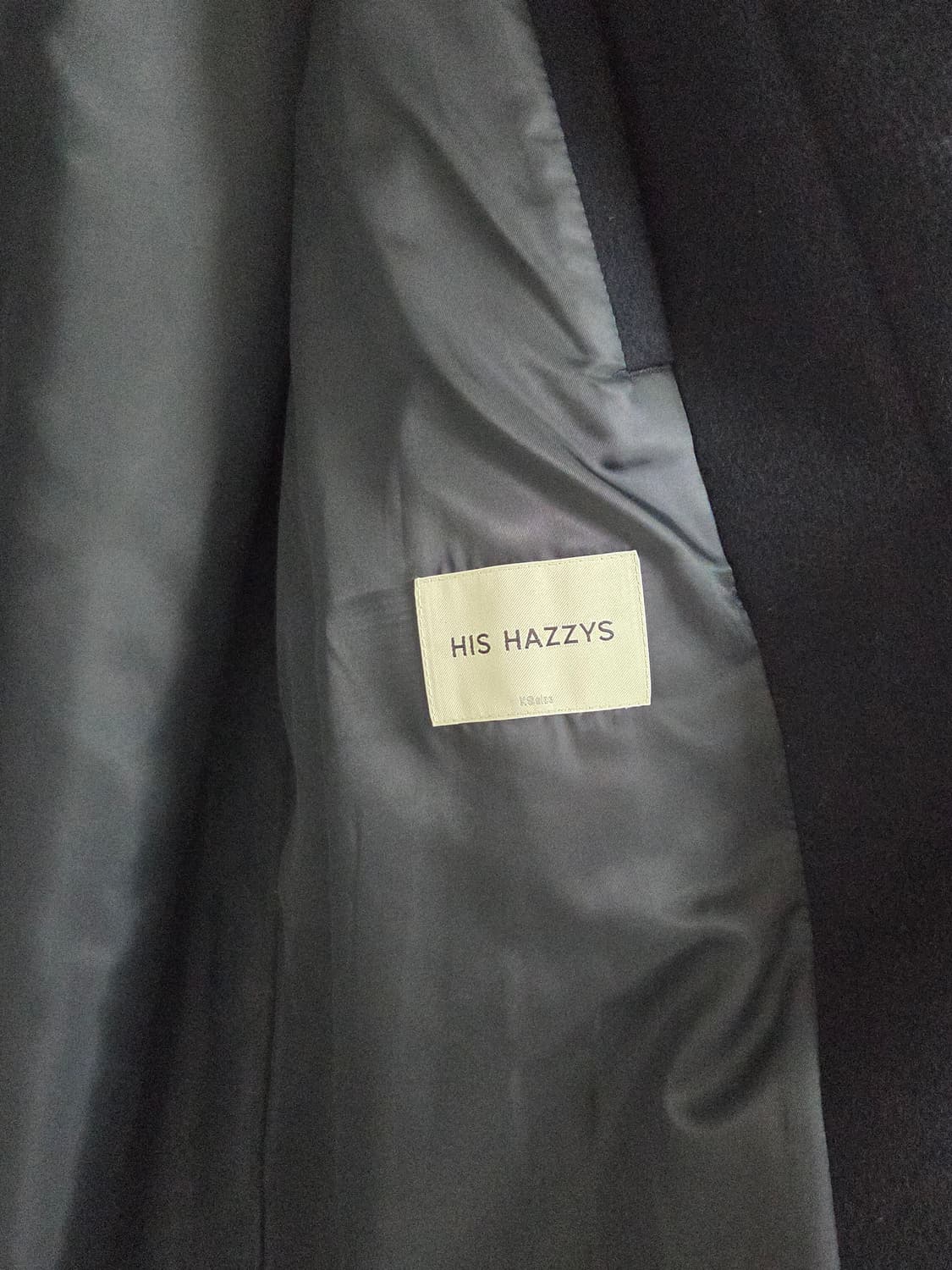 헤지스 his 울 캐시미어 발마칸 코트 (네이비/ xs) 상품이미지3