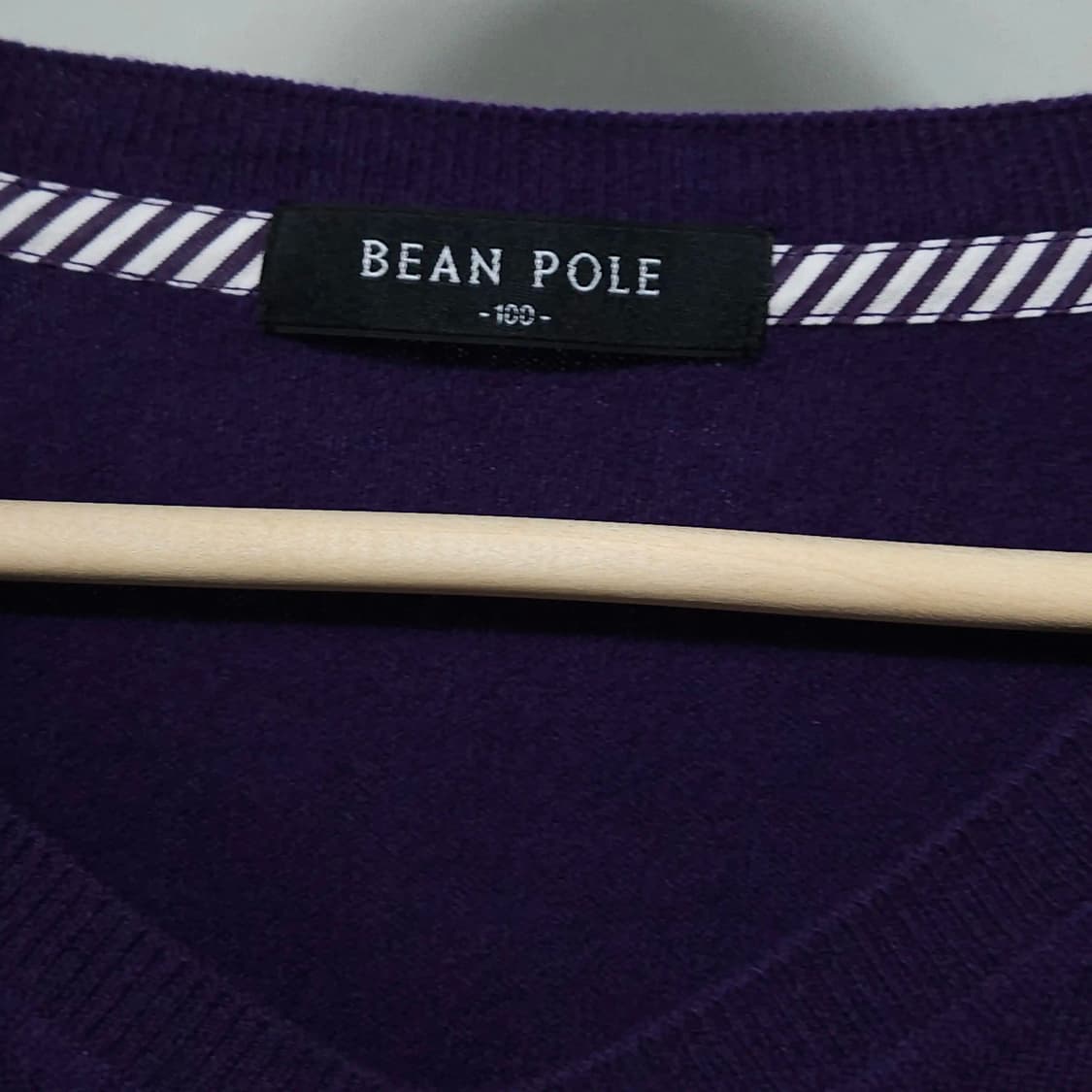 100)빈폴 캐시미어 니트 보라색 상품이미지3