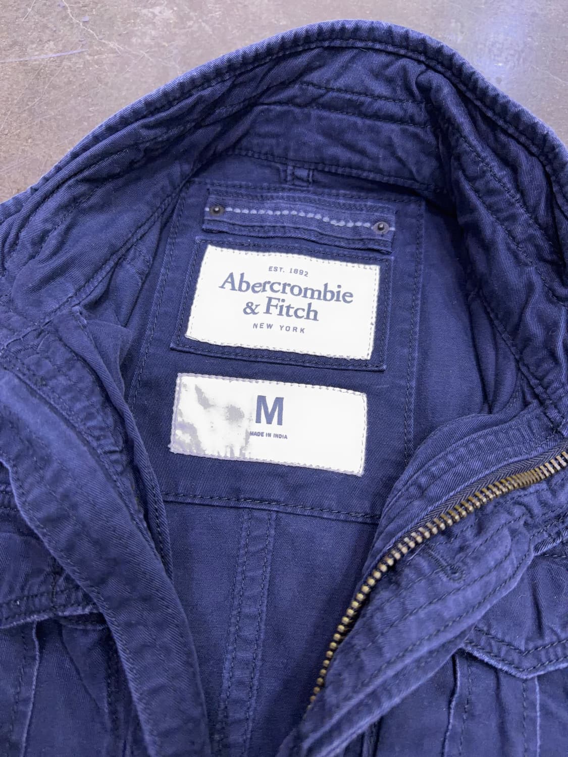 아베크롬비 센티넬 빈티지 밀리터리 야상 자켓 네이비 M 상품이미지9