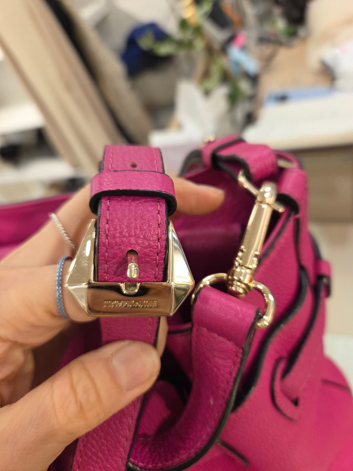 브루노마글리 핫핑크 버킷백 상품이미지6