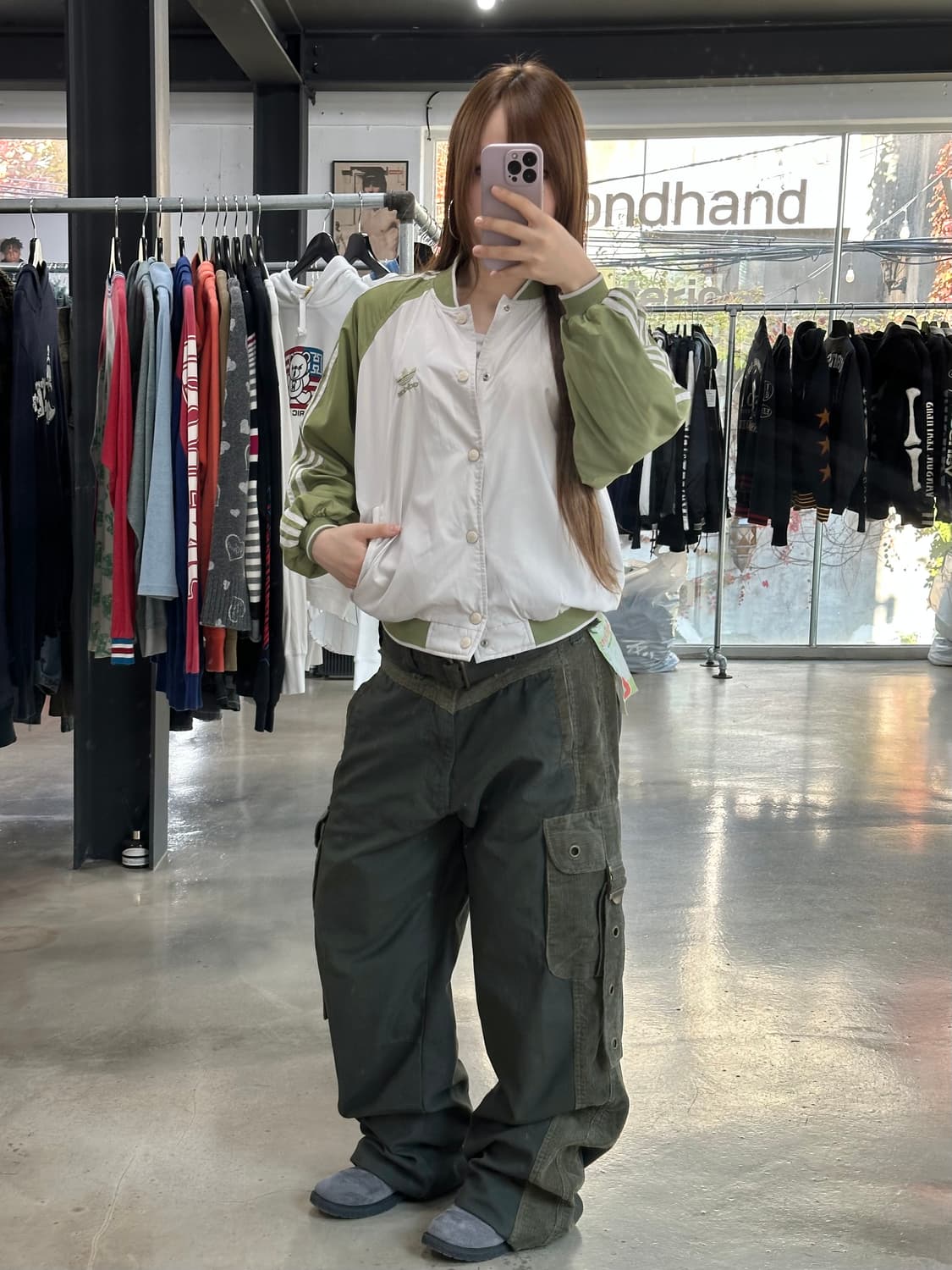 아디다스 빅로고 트랙 블루종자켓 상품이미지4