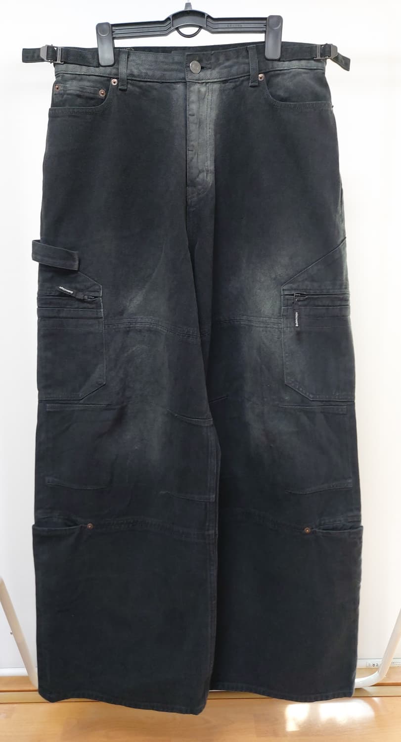 발렌시아가 카고 팬츠 페이드 블랙 (M)30~31 상품이미지1