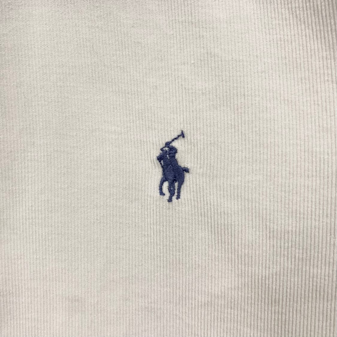 폴로 랄프로렌 QR신형 코듀로이 셔츠 아이보리 상품이미지4