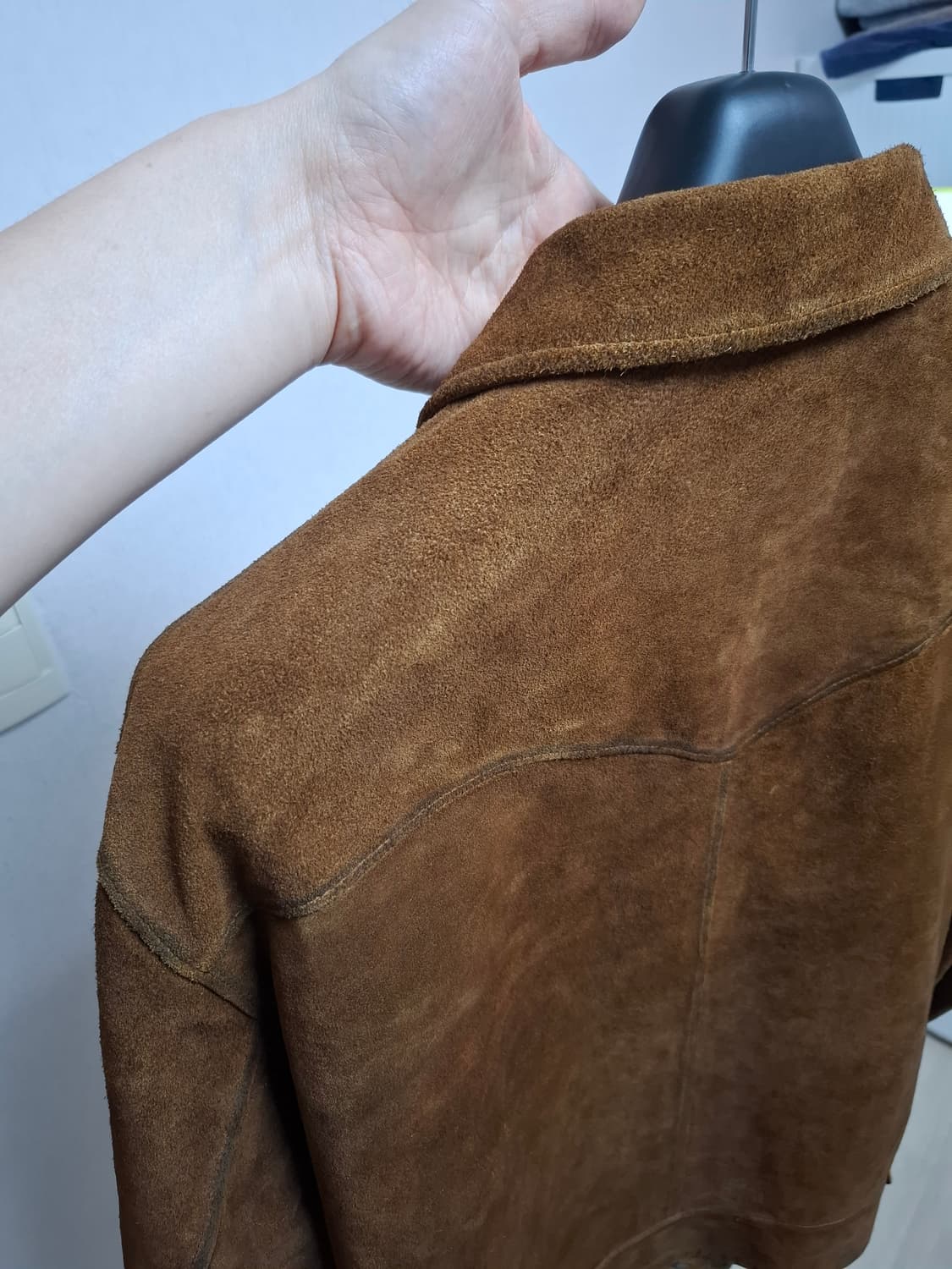 [L] RRL 러프아웃 스웨이드 자켓 브라운 /뉴스보이 카코트 상품이미지9