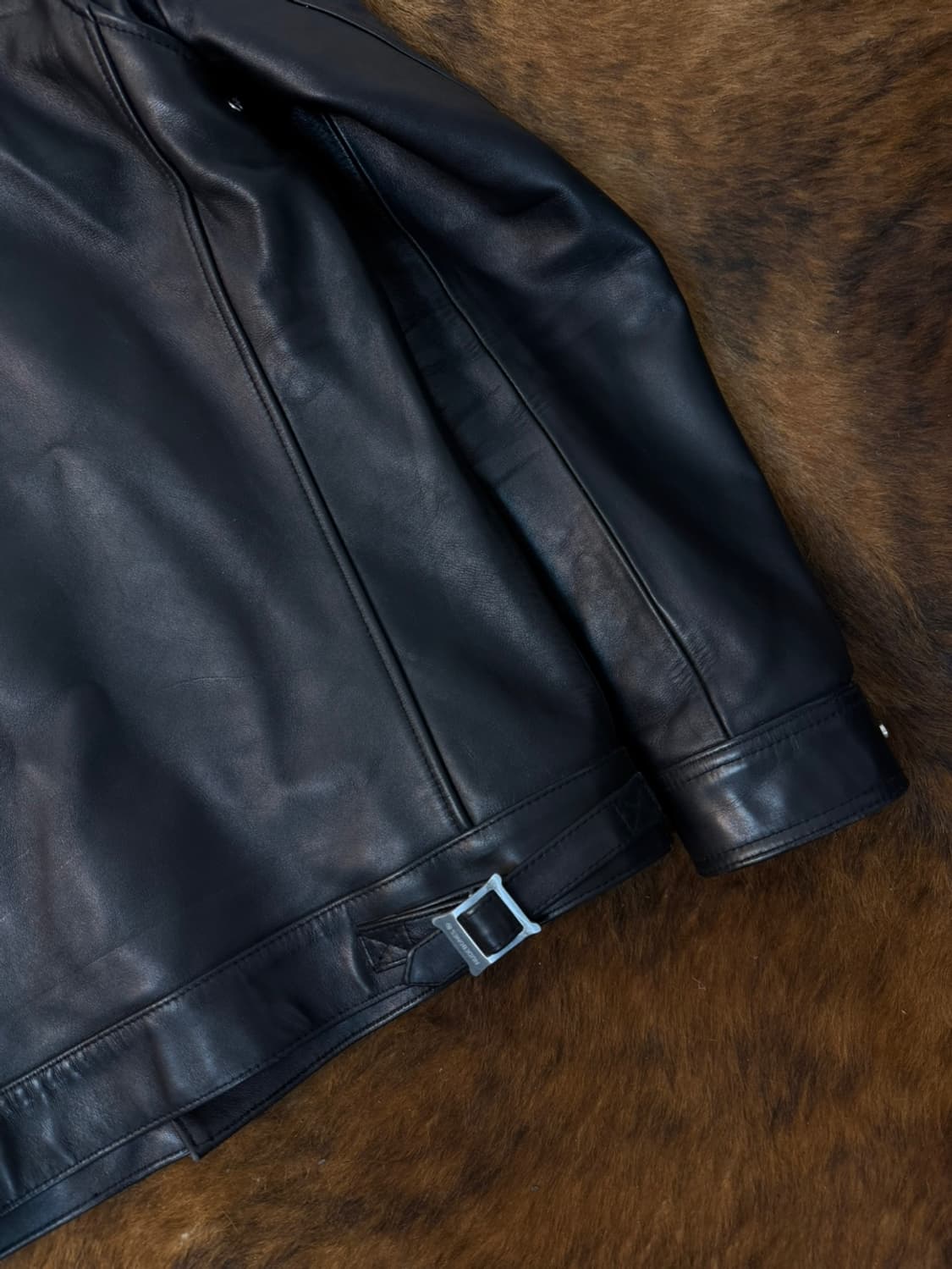 누드본즈 말가죽 트러커 레더 자켓  상품이미지7