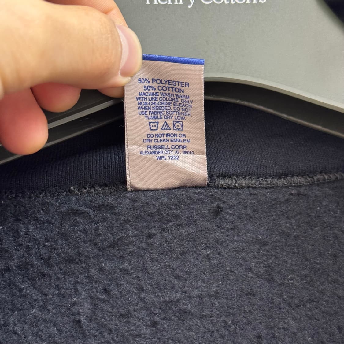 M) 00s 러셀 애슬레틱 빈티지 후드 집업 블랙 상품이미지4