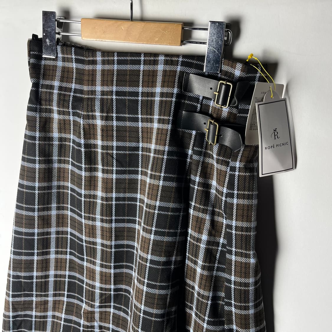 [JPN] 빈티지 체크 랩스커트 (새상품) 상품이미지2