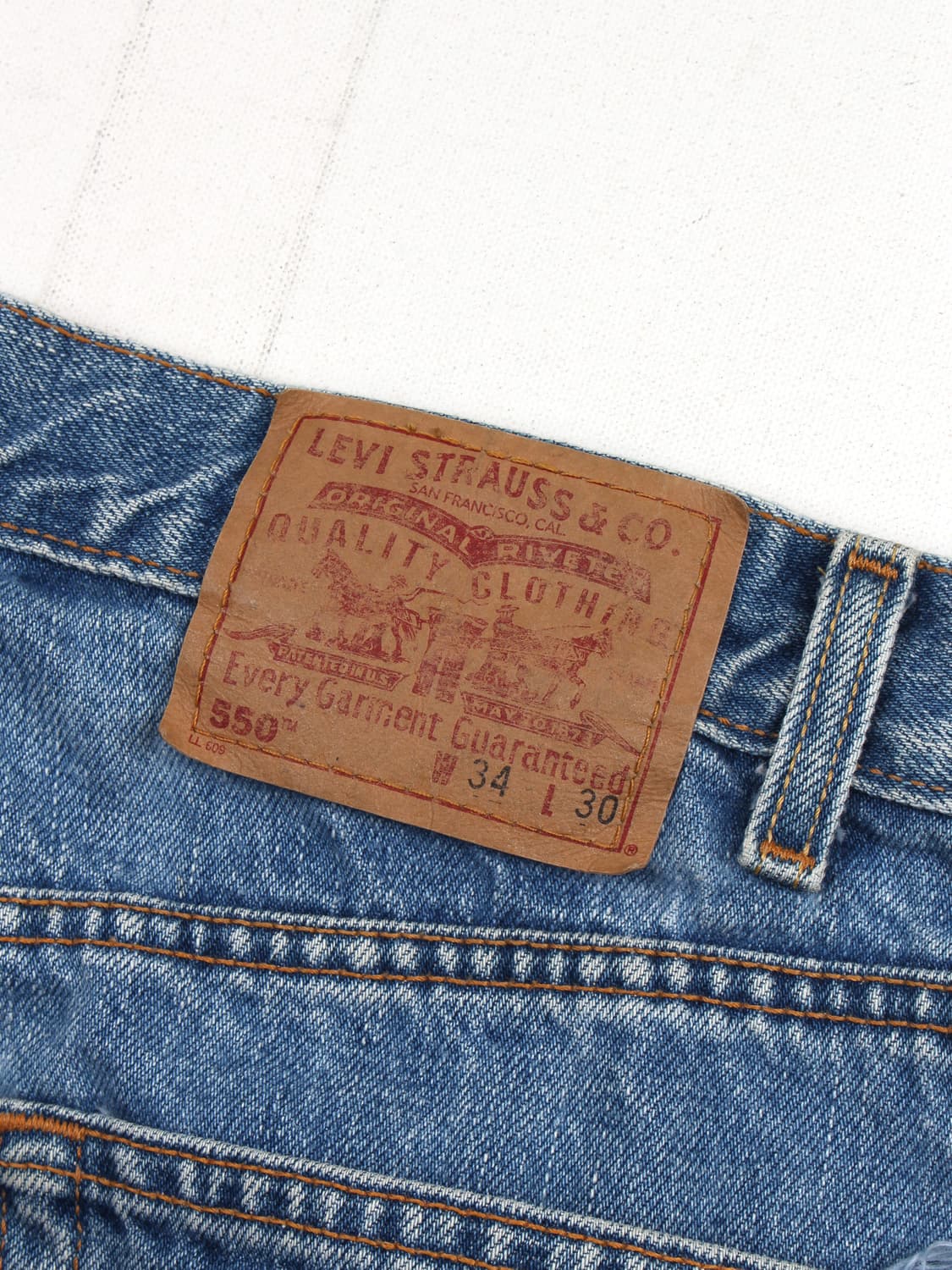 2002 LEVI'S 550 Denim Pants (34) (made i 상품이미지8