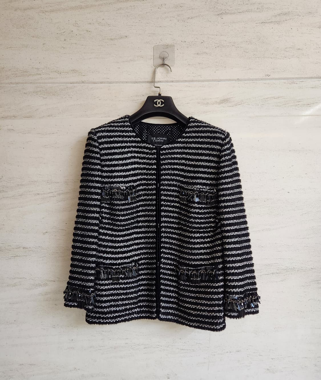 센존 쥬얼리장식 트위드자켓 6사이즈 상품이미지2