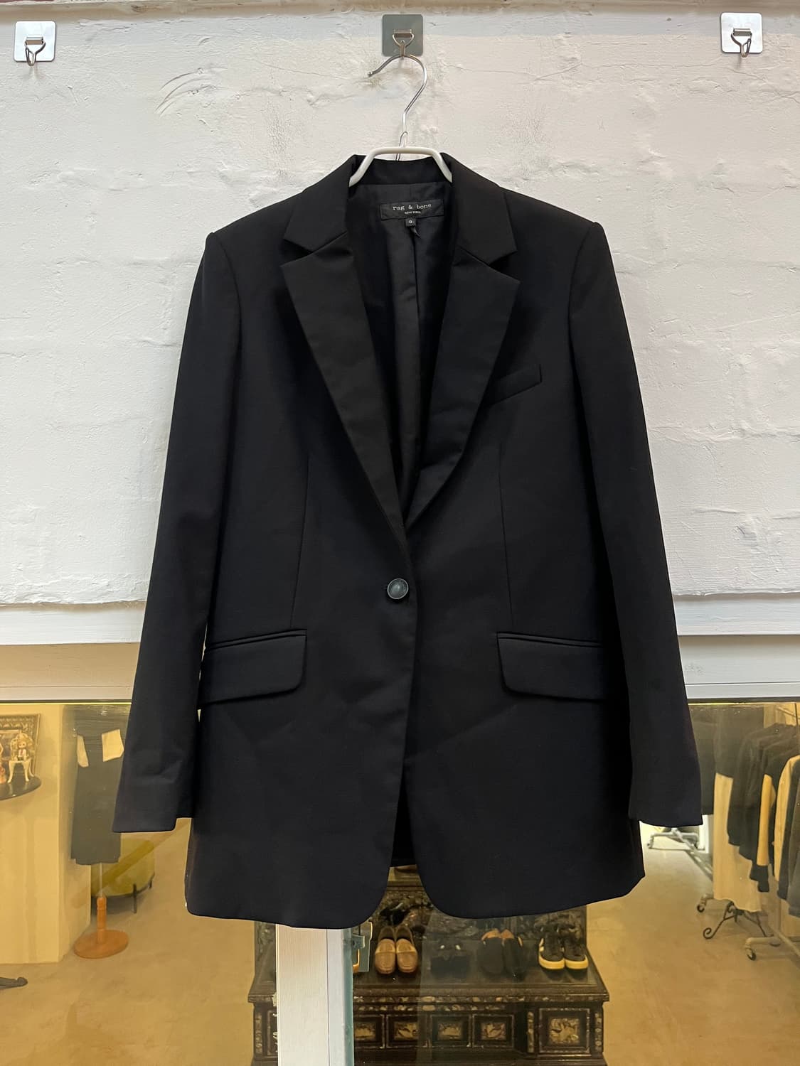 Rag&Bone 블랙 원버튼 블레이저 0 상품이미지1