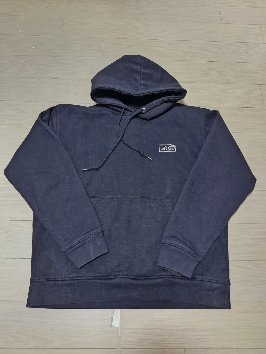 [M] 오베이 obey 아이즈 자수 블랙 후드스웻 웍스아웃 정품 상품이미지2