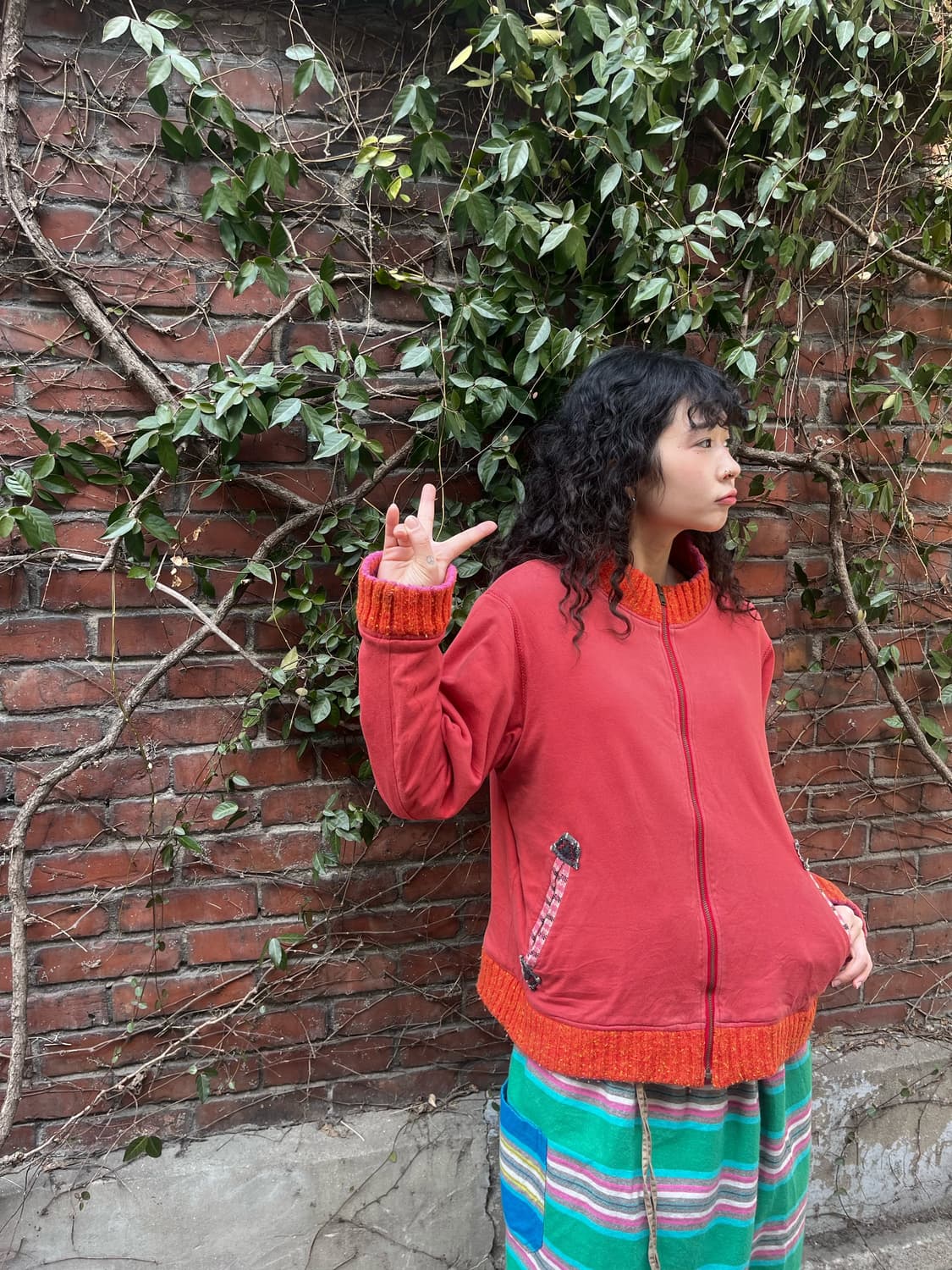 히피 에스닉 페이즐리 패턴 양면 자켓 상품이미지7