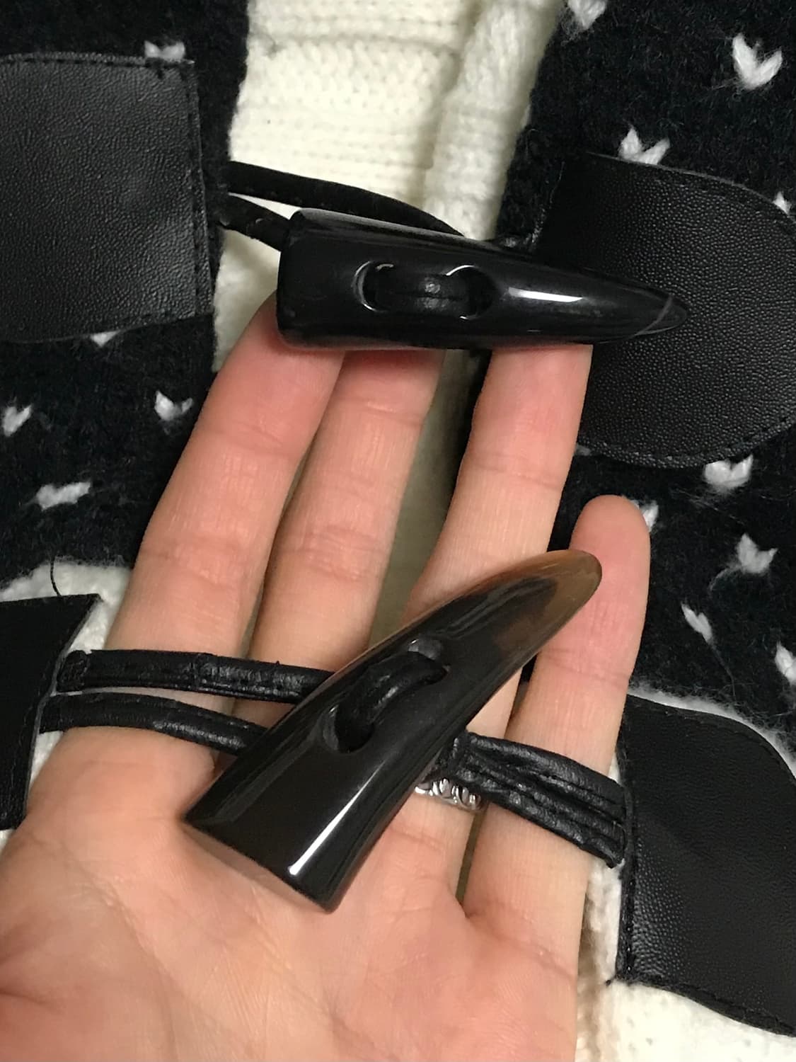 빈티지 니혼진 너드 노르딕 양털 후드 가디건 상품이미지4