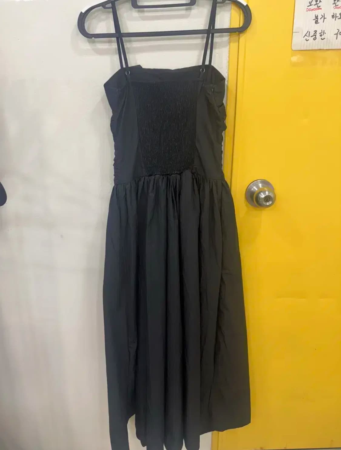 vtg 블랙 드레이프 롱 원피스 상품이미지2