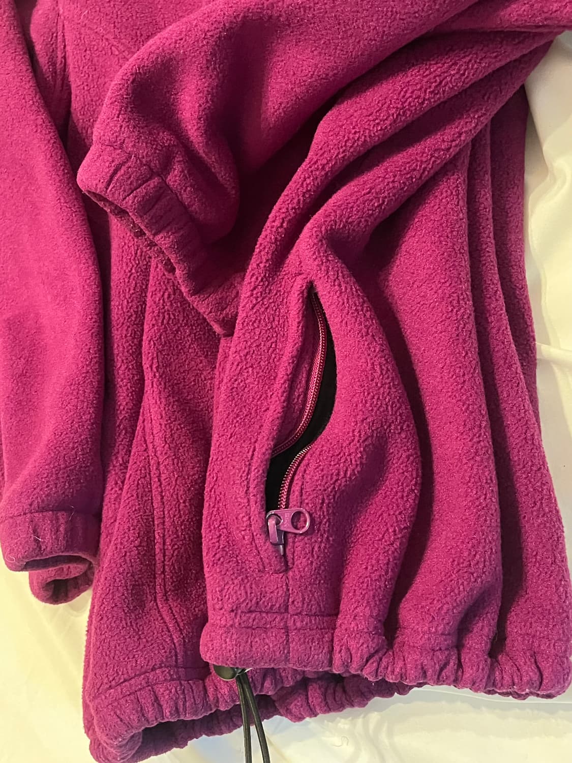 [L]빈티지 L.L.Bean 플리스 하프집업 마젠타 상품이미지5