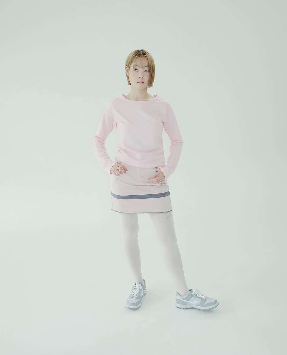 지초이 25ss 롱슬리브 핑크 상품이미지1
