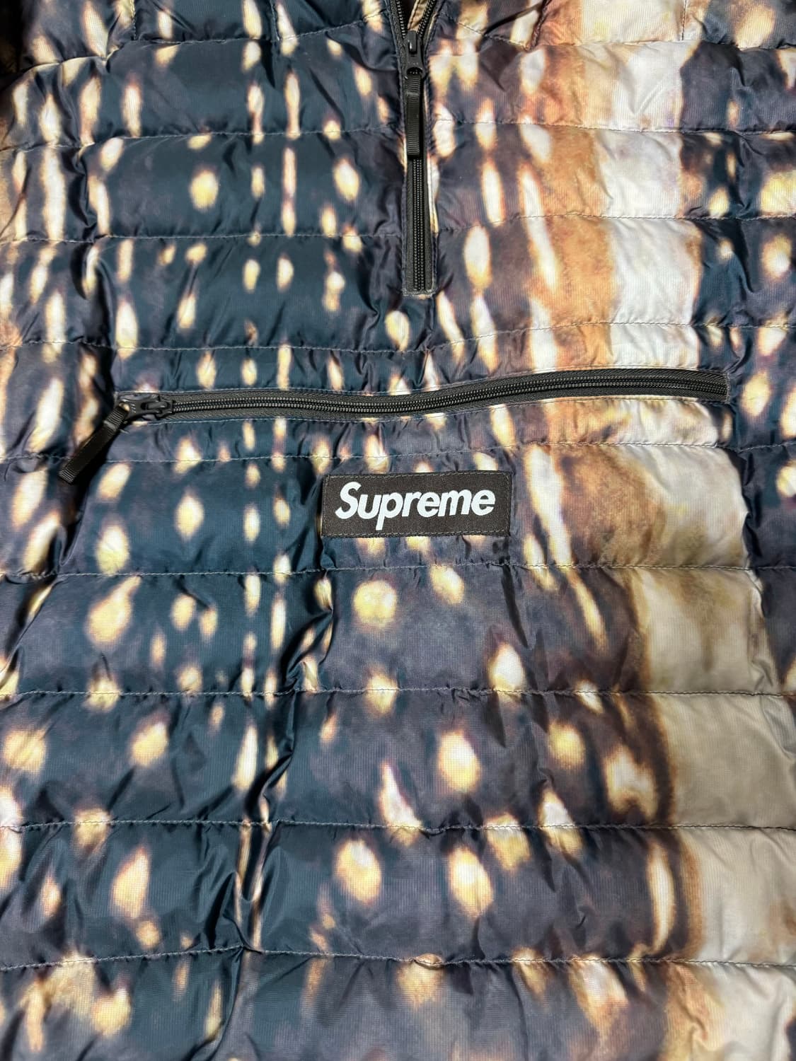 슈프림 마이크로다운 하프 집 후드 디어 XL 아노락패딩 상품이미지3