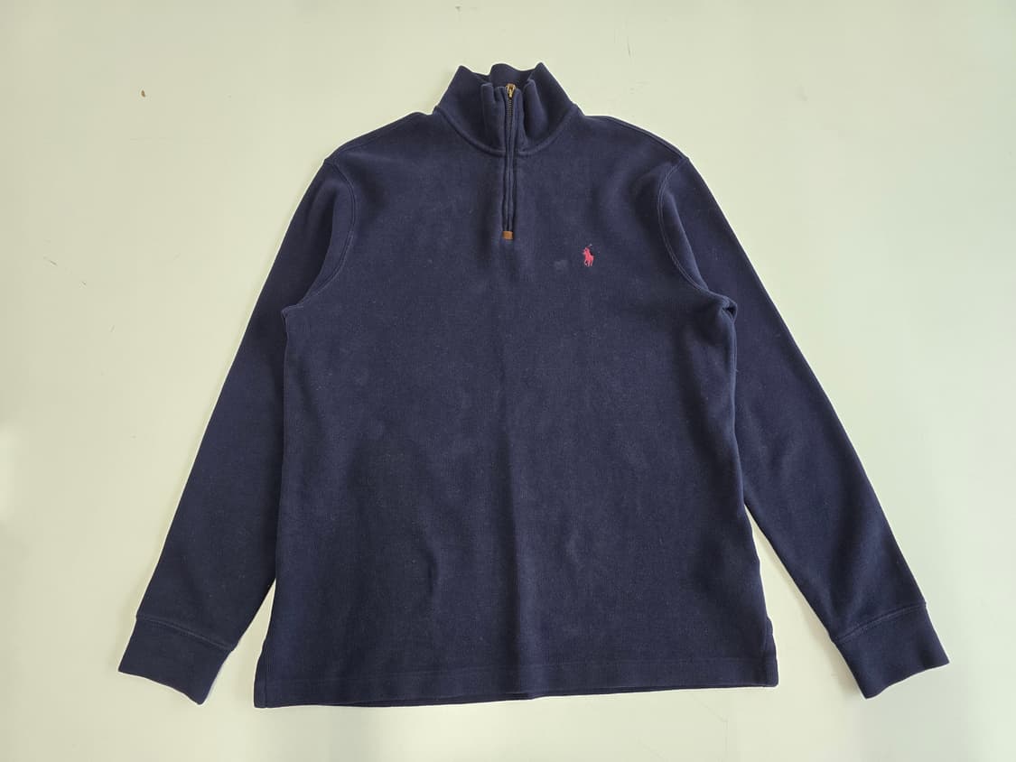 폴로 랄프로렌 하프 집업 맨투맨 네이비 M 상품이미지1