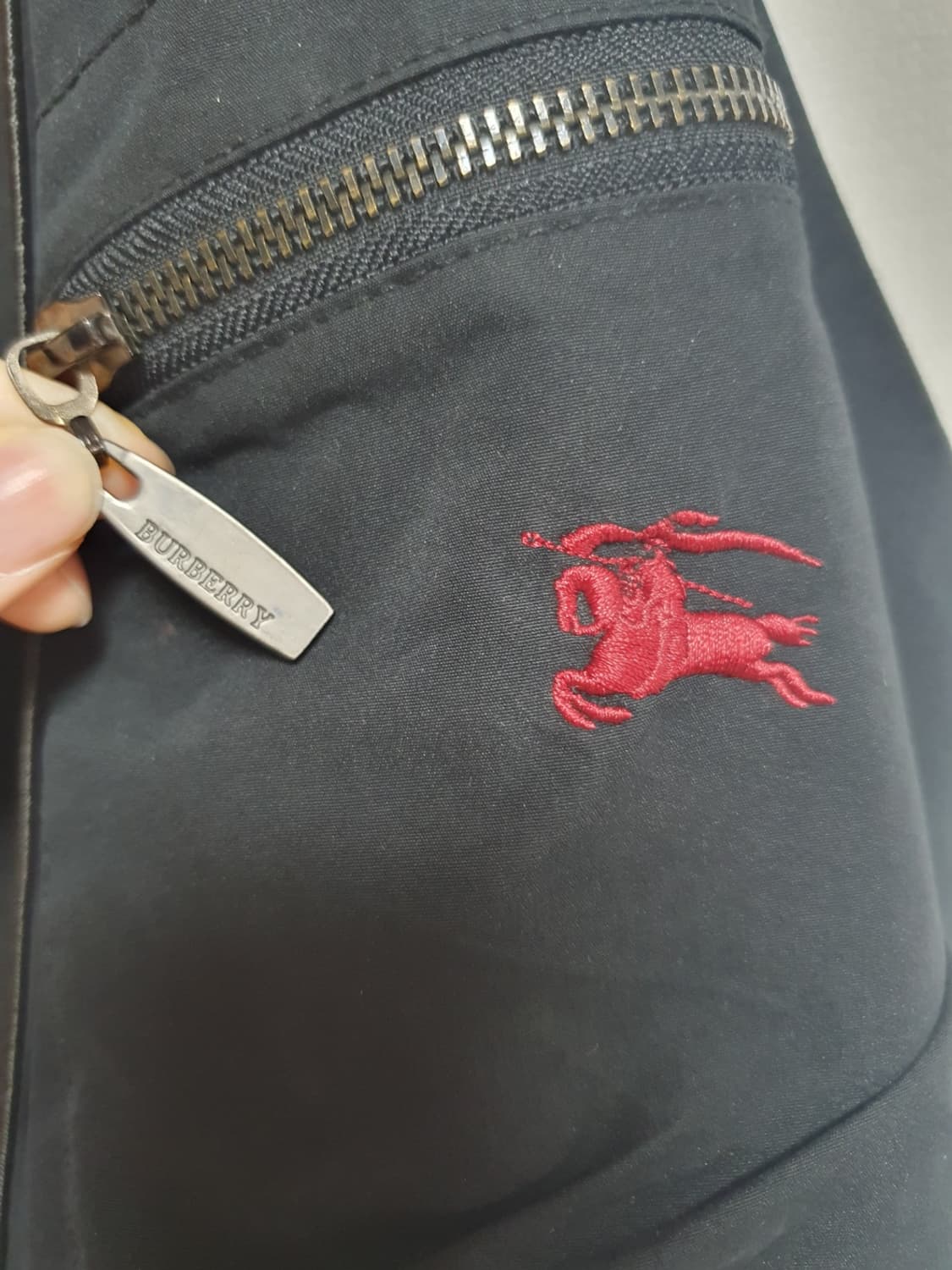 🖤 버버리 후드 자켓 블랙 체크안감 XL 상품이미지6