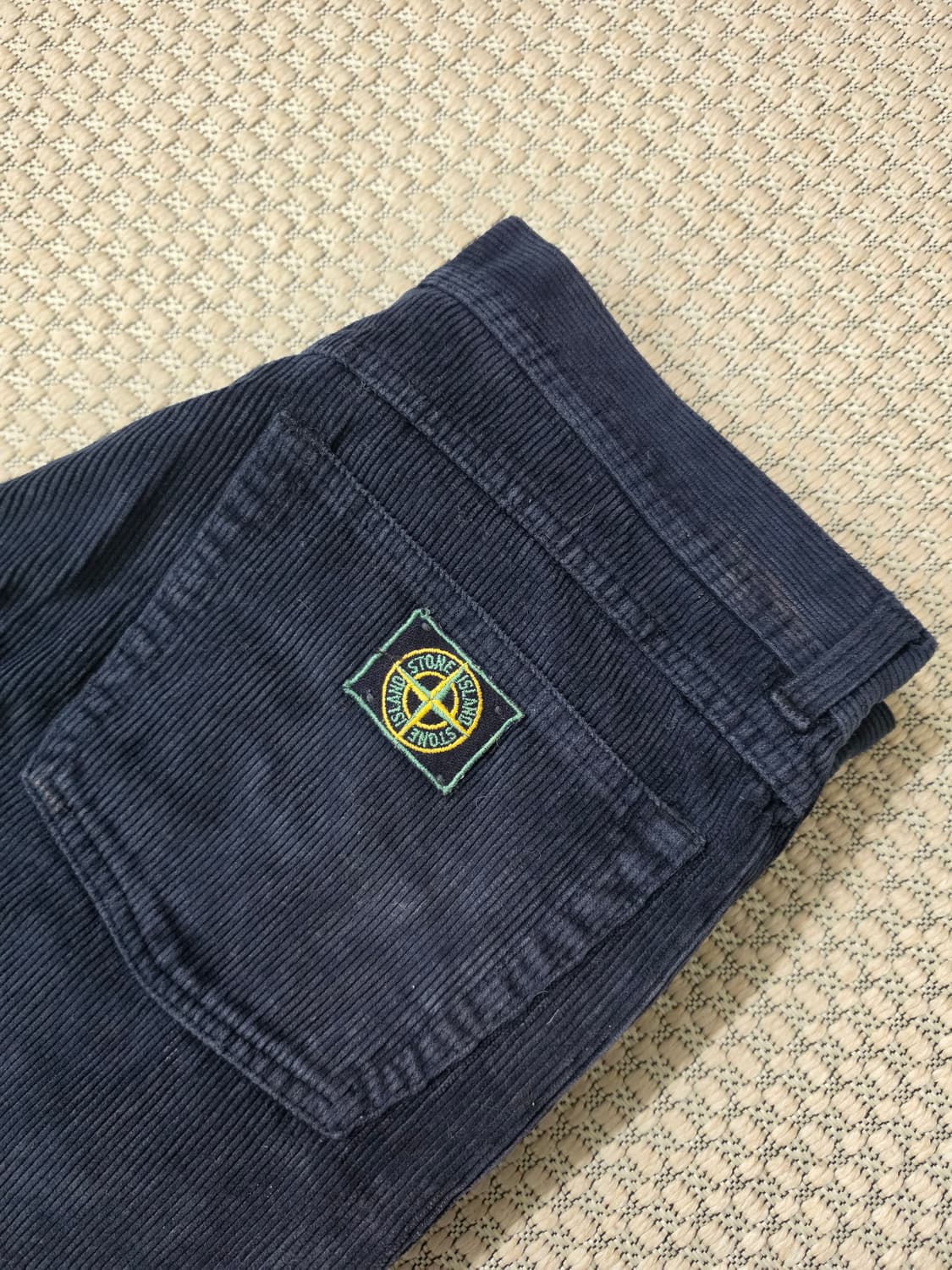 80s 스톤 아일랜드 그린 엣지 네이비 코듀로이 바지 상품이미지6