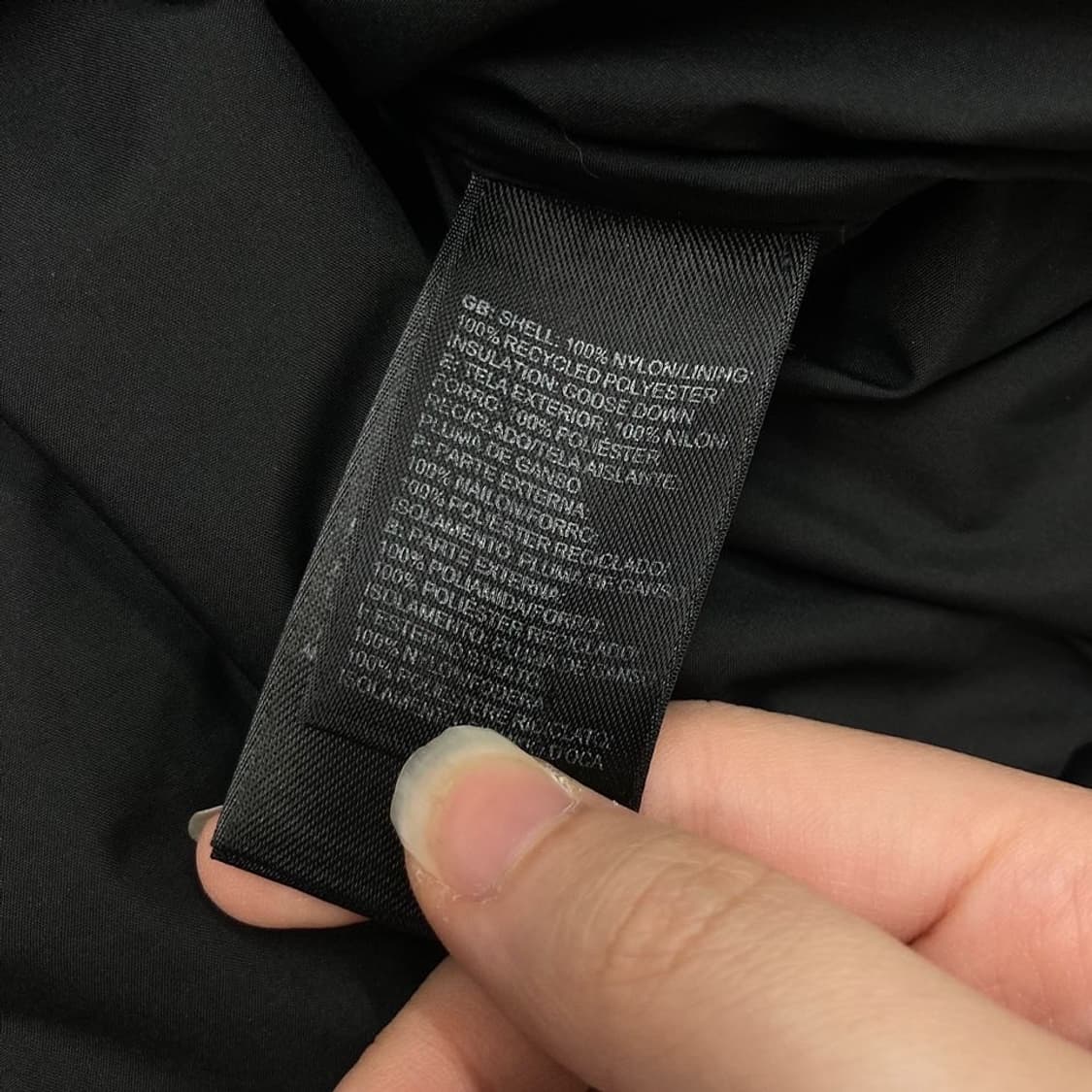 The North Face 700눕시 블랙 구스다운 패 상품이미지7