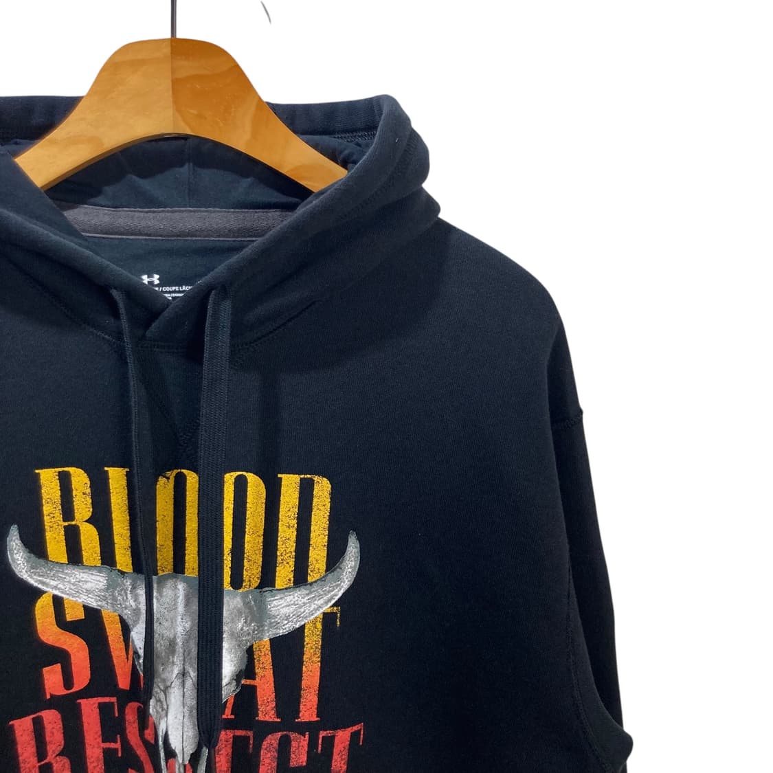 언더아머 프린팅 블랙 후드 상품이미지3