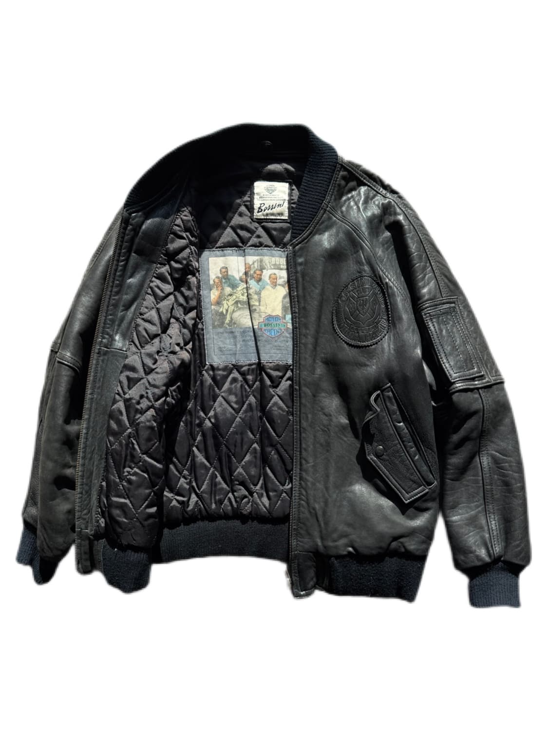 90s 보시니 램스킨 ma-1 자켓 S(L) 상품이미지1