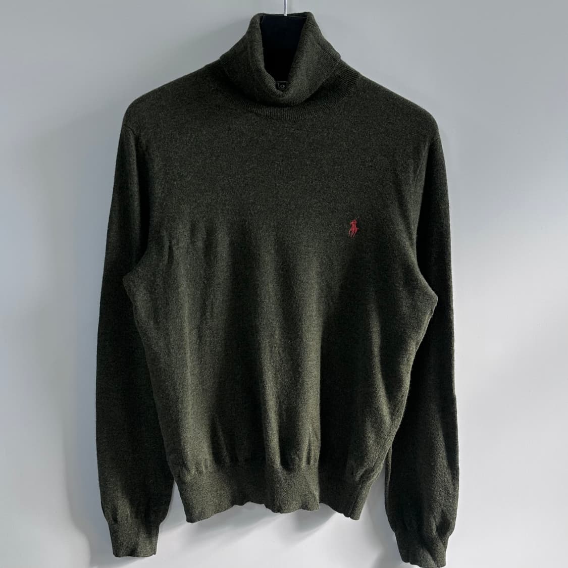 폴로 메리노 울 카키 터틀넥 니트  (va.116) 상품이미지1