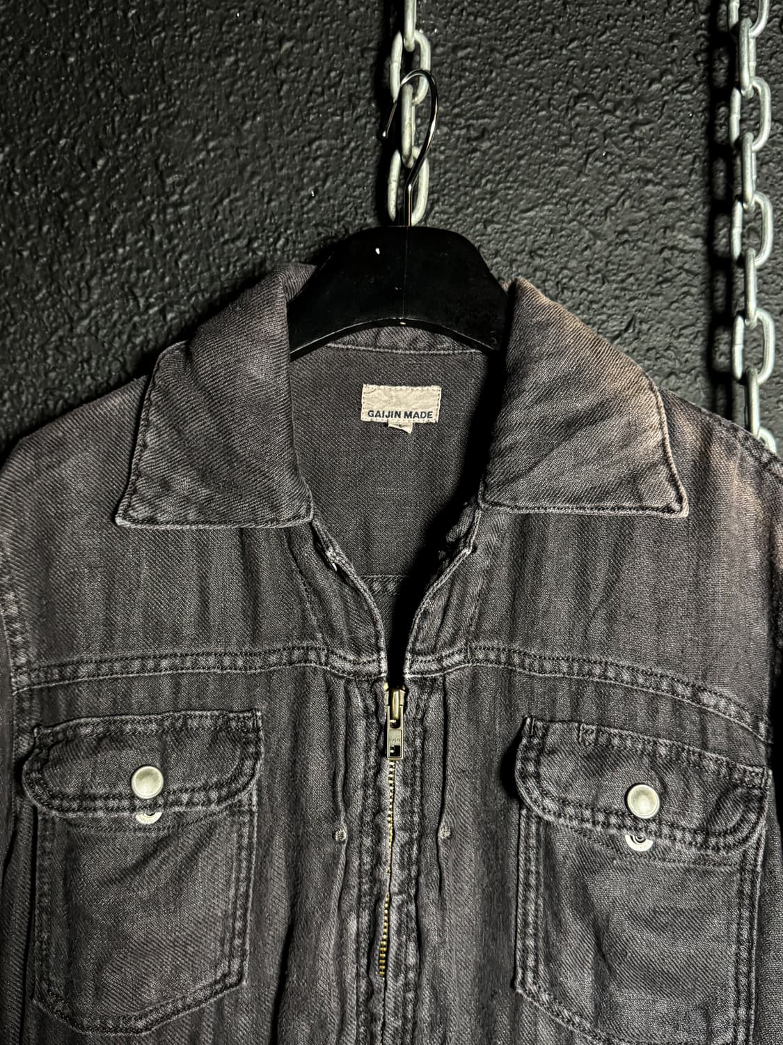 GAIJIN MADE – Washed Black Jacket  상품이미지2