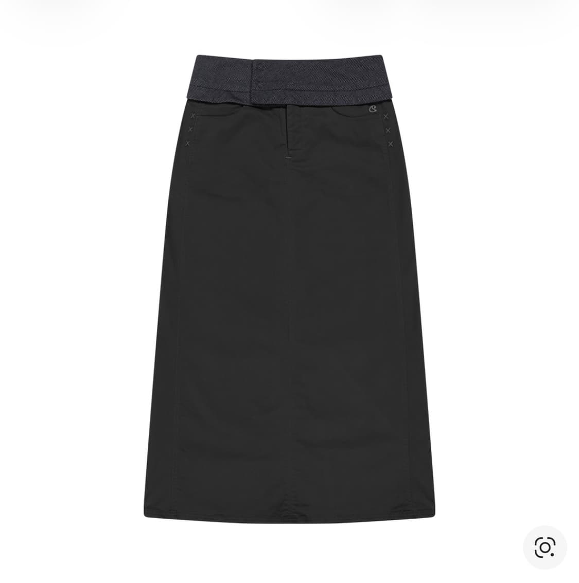 코이세이오 웨이스트 판넬 스커트 차콜 1사이즈 상품이미지1