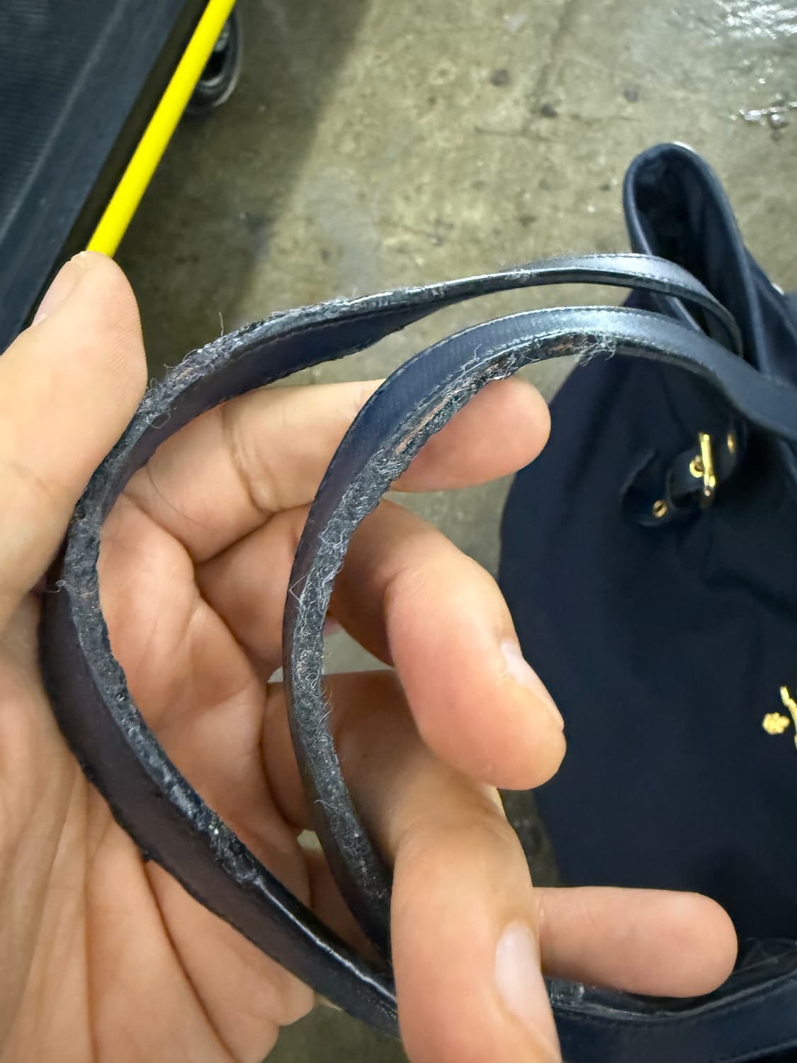 프라다 정품 네이비 포코노 쇼퍼백 상품이미지4