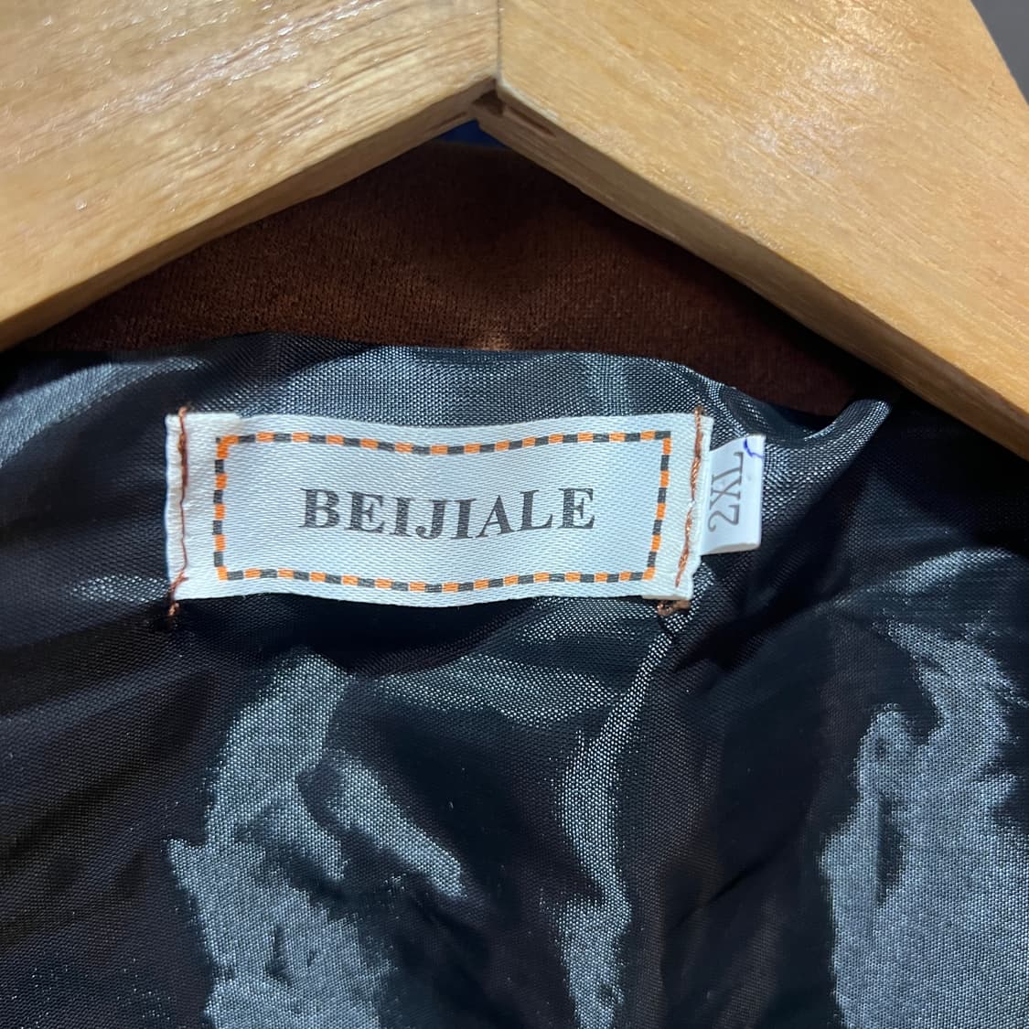 Beijiale 빈티지 스웨이드 자켓 브라운 상품이미지3