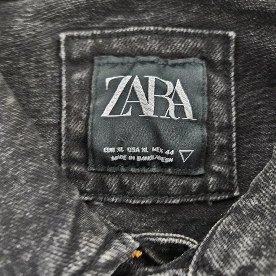 [XL] 자라 워시드 흑청 데님 자켓 0114YH1 상품이미지3