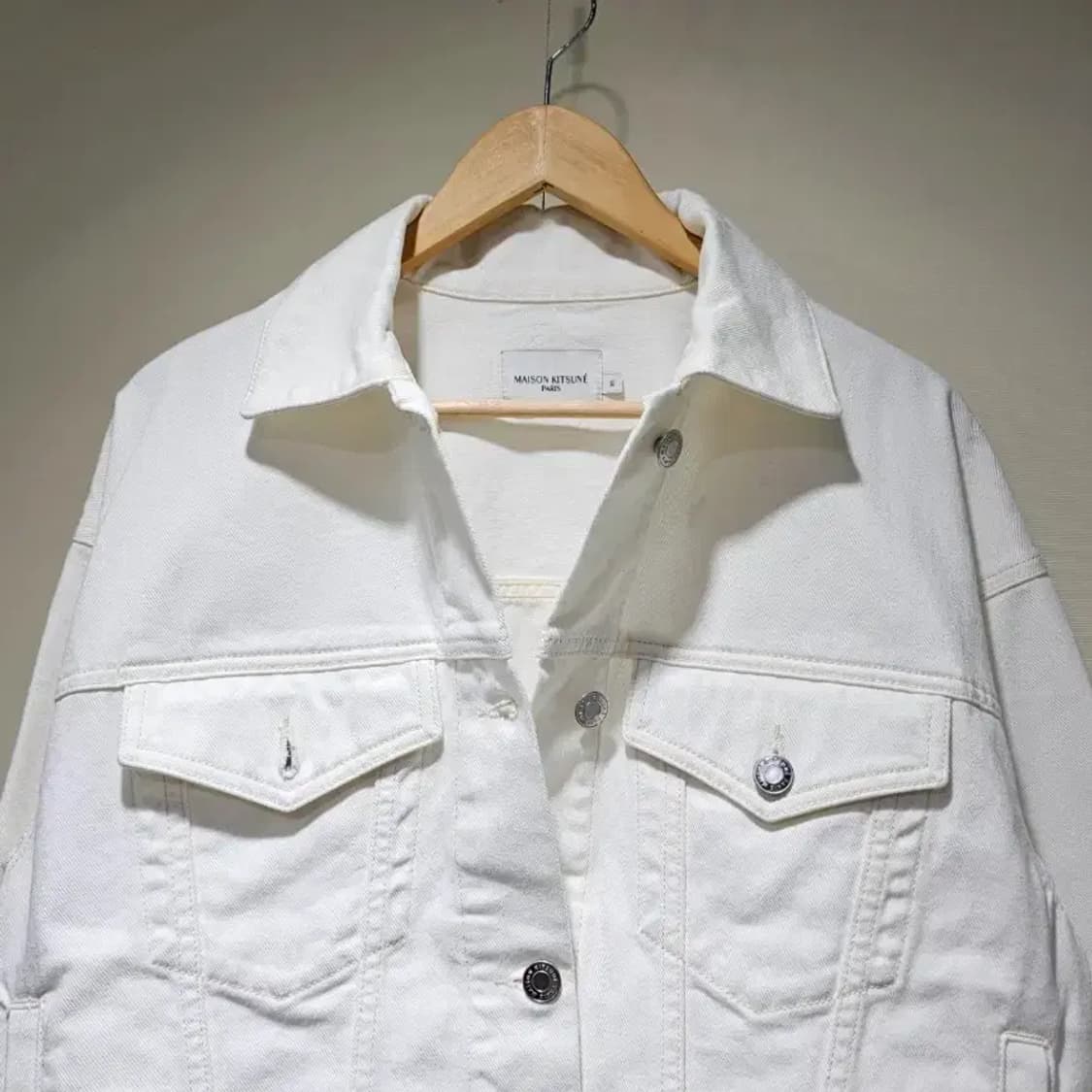 메종키츠네 화이트 데님 자켓~55 상품이미지4