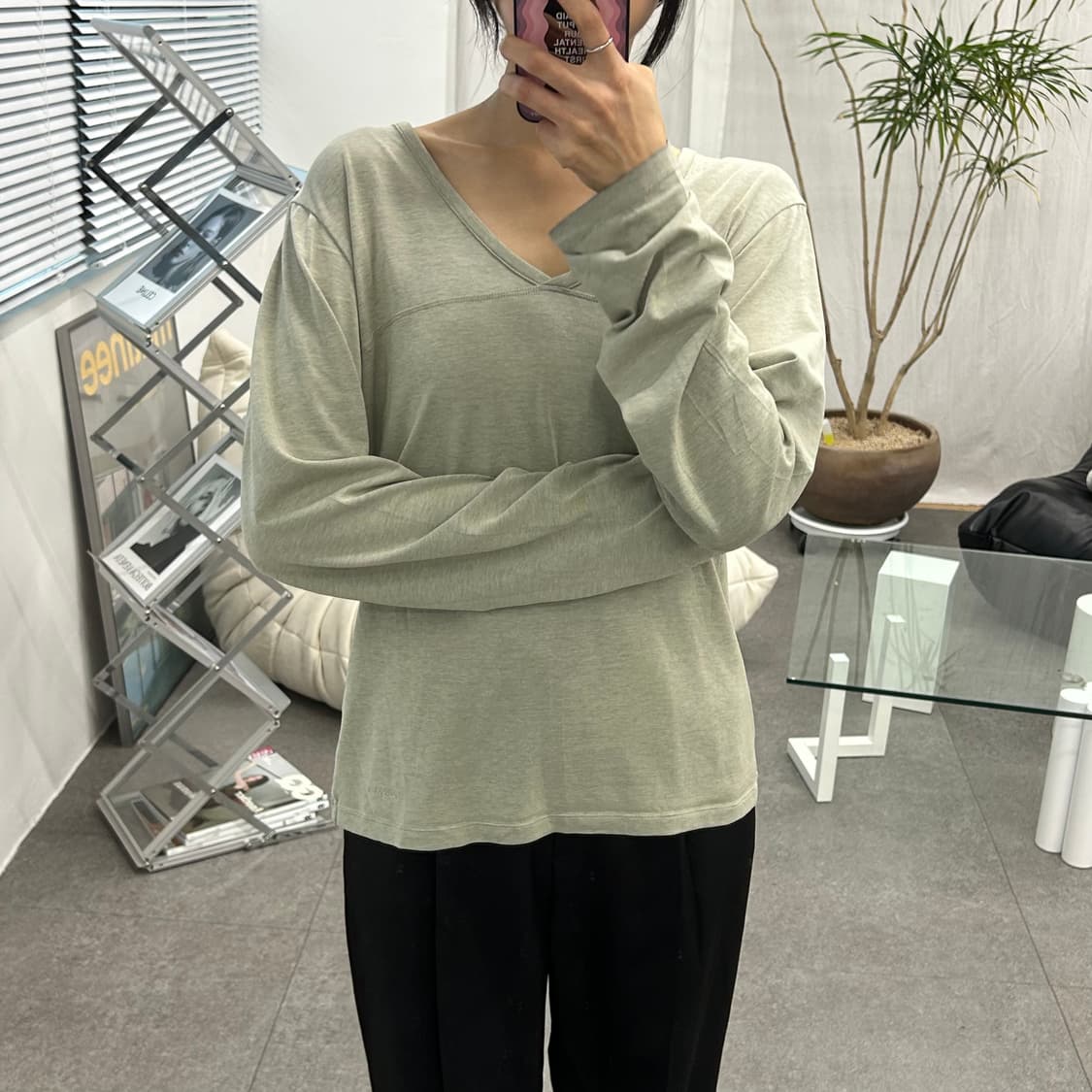 파타고니아 브이넥 긴팔티셔츠 상품이미지3